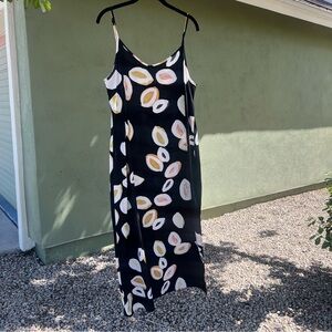 Nic & Zoe Black Papya Print Dress Size: XL